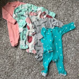 Newborn footed sleepers